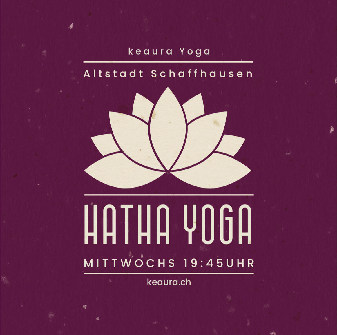 Hatha Yoga in der Altstadt Schaffhausen